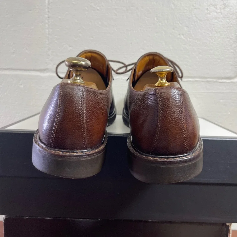 Mephisto Marlon Brown Leather Plain Toe Oxford Dress Shoes Men's 11.5 US/11 EU